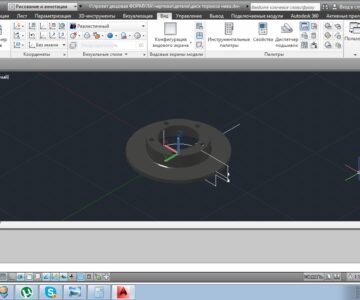 3D модель 3D модель диска тормозов нива (ВАЗ 2121)