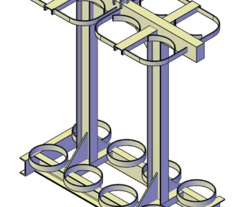 3D модель Траверса для газовых баллонов, г/п 500 кг