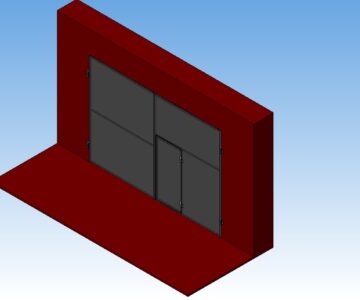 3D модель Ворота гаражные 3D