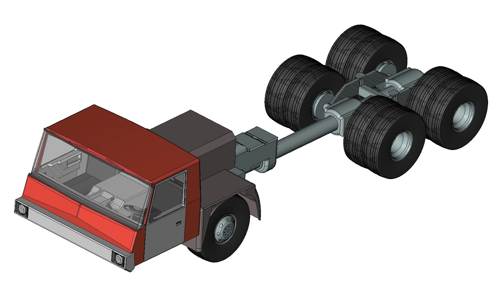 3D модель Шасси Tatra T-815