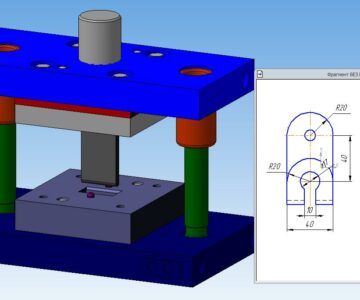 3D модель Штамп гибки полосы 40х4