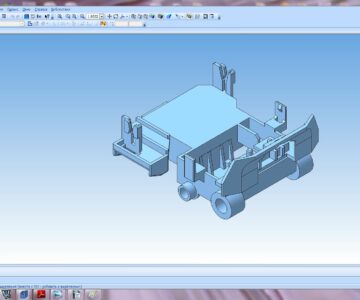 3D модель принтер каретка Epson LX-100