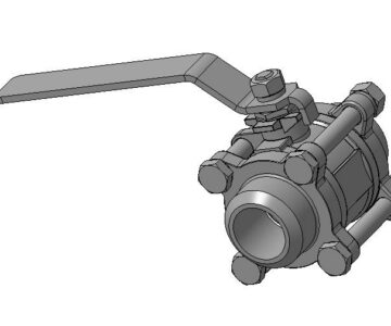 3D модель Кран шаровый Dn25