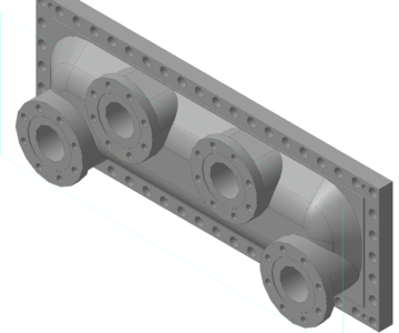 3D модель Передняя крышка теплообменной секции