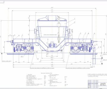 Чертеж Чертежи чугуновозного ковша