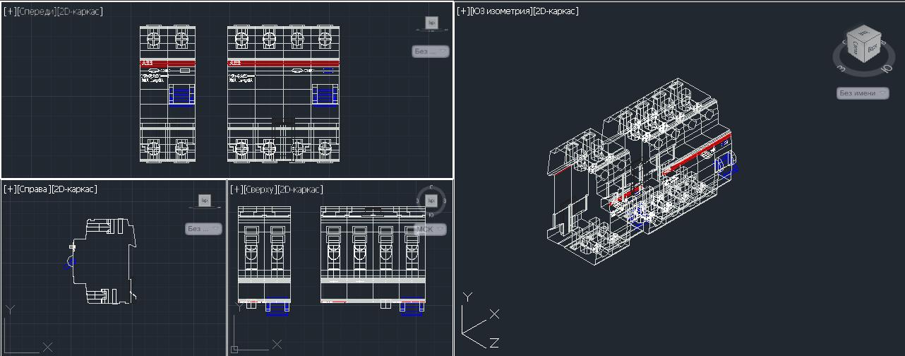 3D модель УЗО pro m серии F202_F204