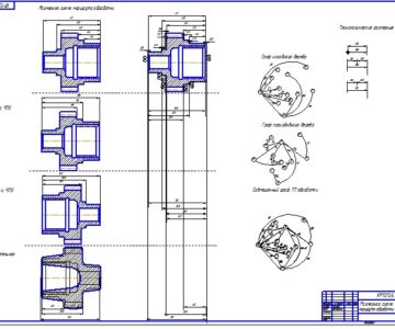 Чертеж Курсовой проект: Технологический процесс механической обработки шестерни