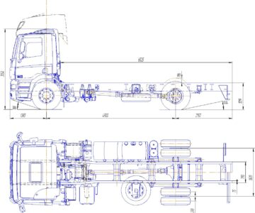 Чертеж Чертежи автомобилей DAF