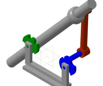 3D модель Анимированный КШМ