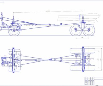 Чертеж Чертеж прицепа-роспуска