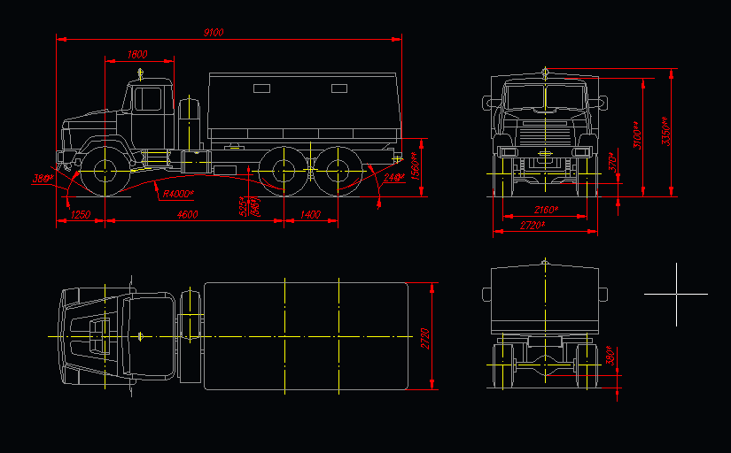 Чертеж Чертеж габаритный КрАЗ-6322