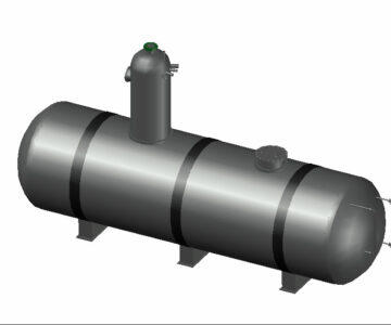 3D модель Бак деаэраторный БДА-25