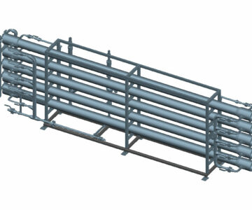 3D модель Блок обратного осмоса 25 м3/ч
