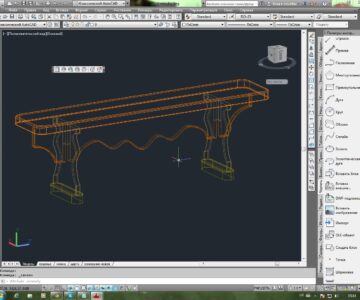 3D модель Скамейка деревянная