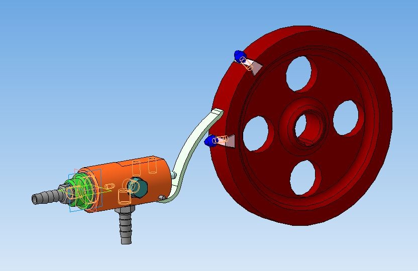 3D модель Пневматический сбрасыватель пресса