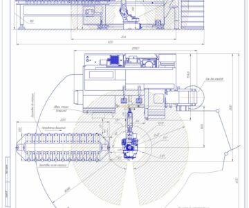 Чертеж РТК HAAS ST-10 i MOTOMAN MH6-10