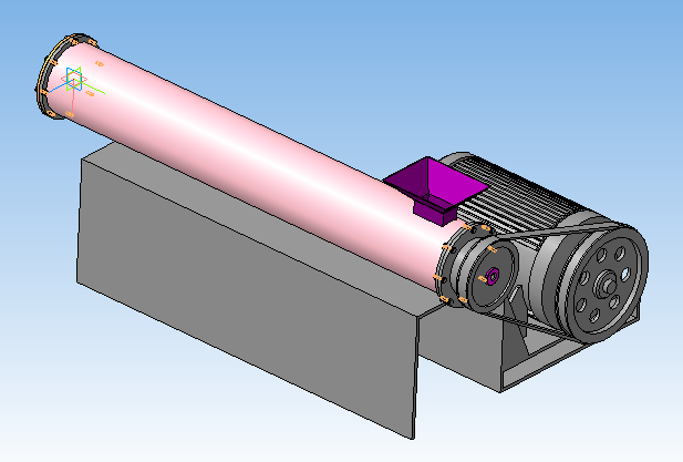 3D модель Шнековый конвейер