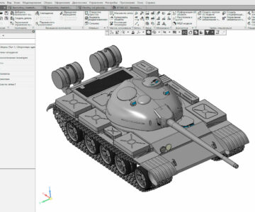 3D модель Танк Т-54 3D Модель