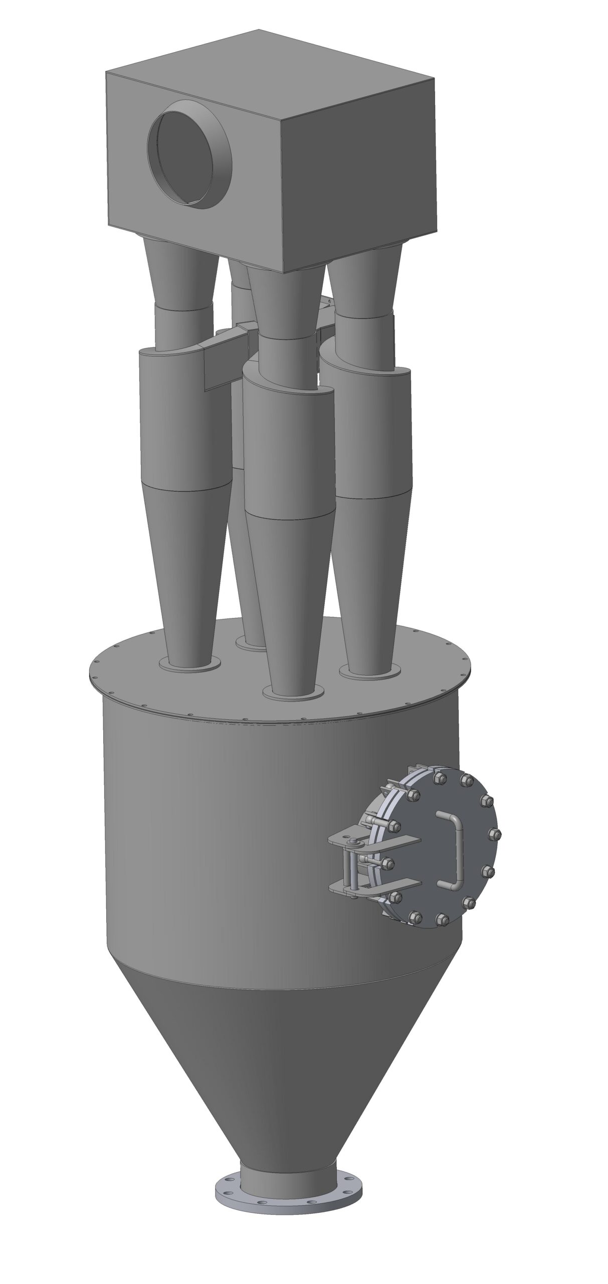 3D модель Групповой циклон ЦН-11-200-4