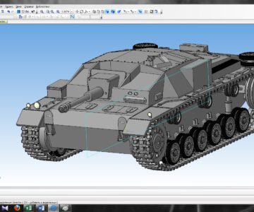 3D модель Штурмовая пушка StuG III Aust F/L43