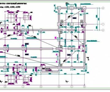 Чертеж Устройство приема зерна из ж/д транспорта с норийной вышкой