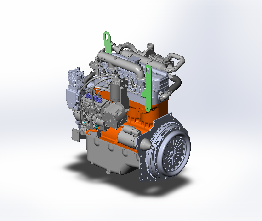 3D модель Модель двигателя Д-245 7E3