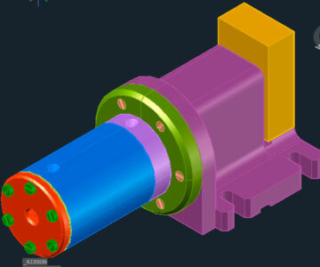 3D модель Прижим гидравлический МЧ00.06