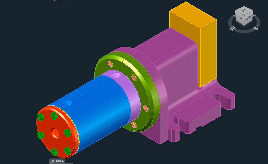 3D модель Прижим гидравлический МЧ00.06