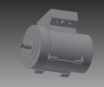 3D модель Модель генератора БГ-60М-4У2 M2503