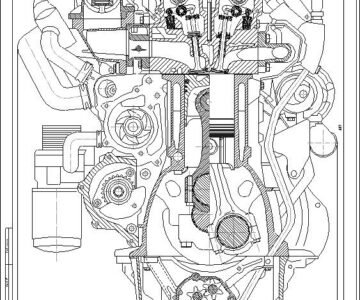 Чертеж Курсовой проект по автомобильным двигателям (прототип Volkswagen)