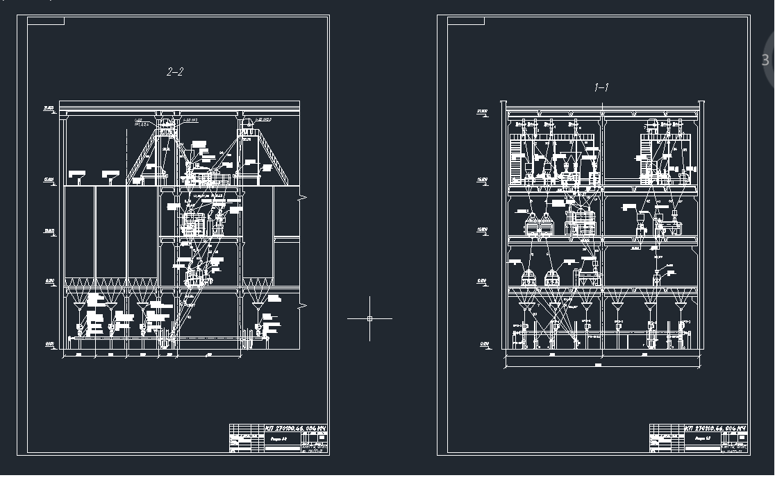 Чертеж разработка технологической части проекта мукомольного завода