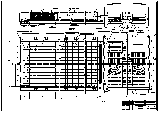 Чертеж Проектирование станции осветления и обесцвечивания воды
