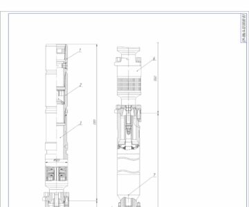Чертеж Проектирование насоса ЭЦН