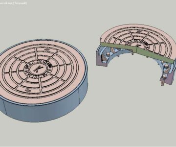 3D модель чертежи люка тяжёлого магистрального