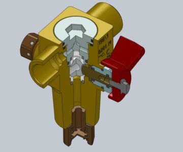 3D модель Вентиль газовый метан