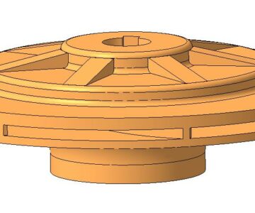 3D модель Колесо рабочее насоса iPn 40/160 Wilo