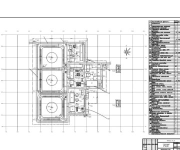 Чертеж Генеральный план головной НПС