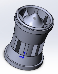 3D модель турбинная пуля 12 калибр