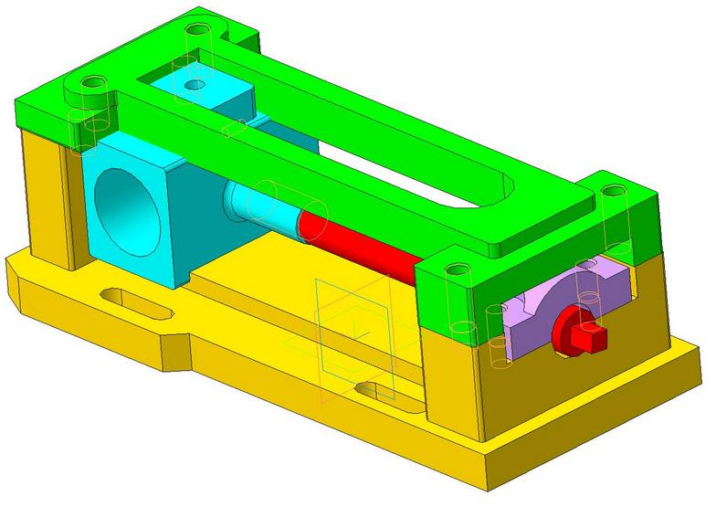 3D модель Натяжное устройство по инженерной графике