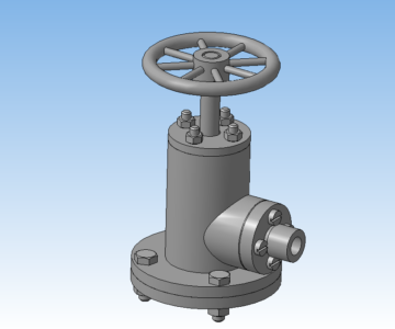 3D модель Вентиль угловой