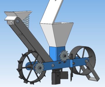 3D модель Сеялка точного высева для малой механизации