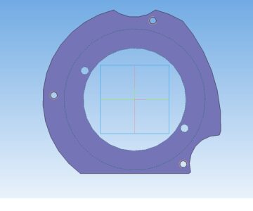 3D модель План-шайба (переходник) генератора мотоцикла Минск на ИЖ