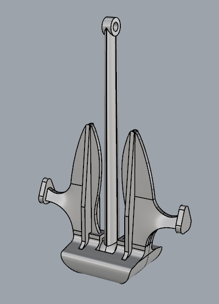 3D модель Якорь Матросова литой