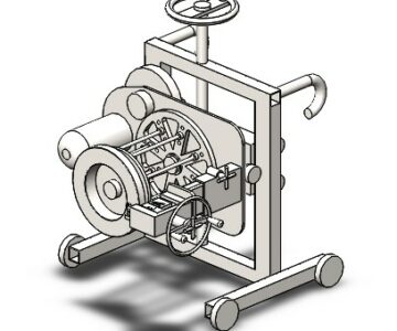 3D модель Станок для расточки тормозных дисков (STEP сборка)