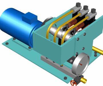 3D модель 3D модель поршневого насоса