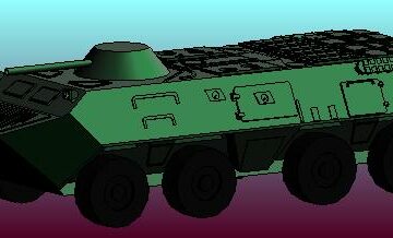 3D модель БТР-70