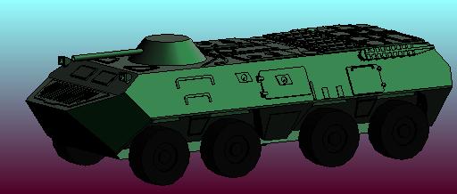 3D модель БТР-70