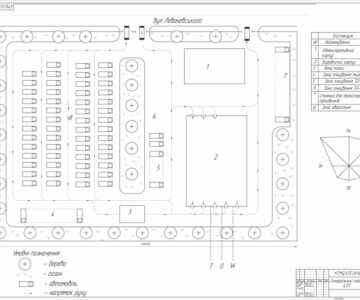 Чертеж Проектировка автотранспортного предприятия