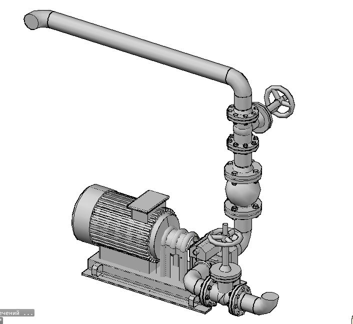 3D модель Насос Ш-80