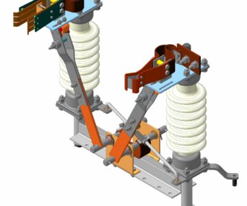 3D модель 3D Модель Разъединитель на 35 кВ